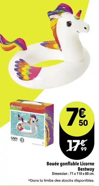Bouée gonflable Licorne Bestway