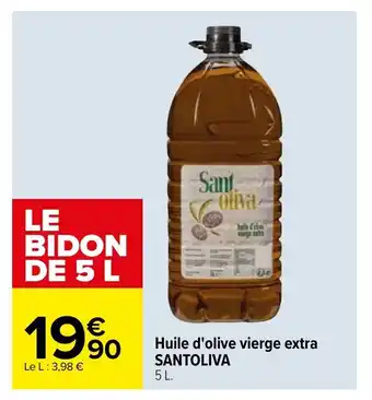 Carrefour Santoliva Huile d'Olive Vierge Extra offre