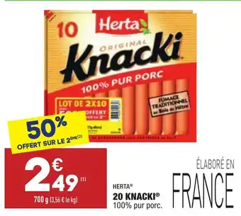 ALDI 20 Knacki offre