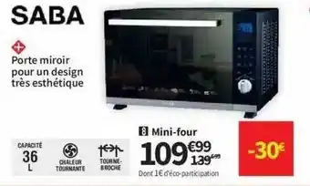 Conforama Mini-four Saba offre