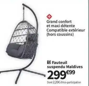 Fauteuil Suspendu Maldives