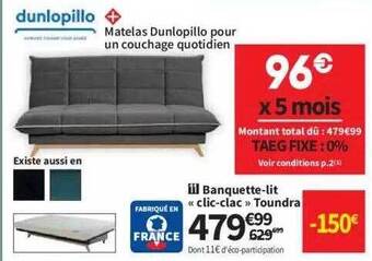Conforama Banquette-lit offre