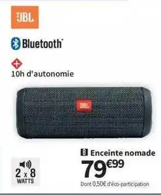 Conforama Enceinte Nomade Jbl offre