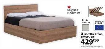 Conforama Lit Coffre Kronos offre