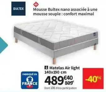 Conforama Matelas Air Light Bultex offre