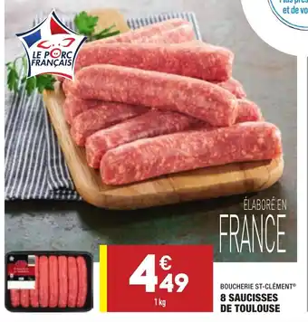 ALDI 8 Saucisses de toulouse offre