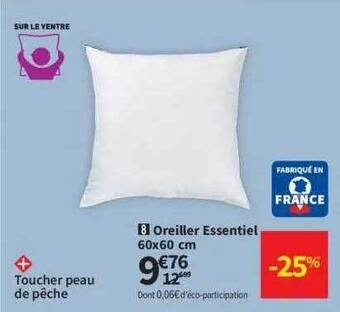 Conforama Oreiller Essentiel offre