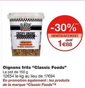 Monoprix Oignons Frits offre