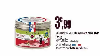 naturéO Fleur De Sel De Guérande Igp Naturéo - 125 G offre