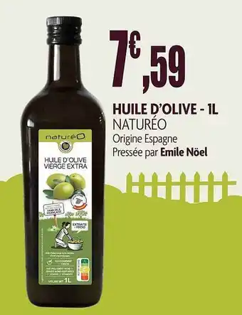 naturéO Huile D'olive Naturéo - 1l offre