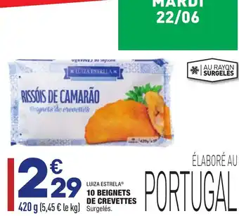 ALDI 10 Beignets de crevettes offre
