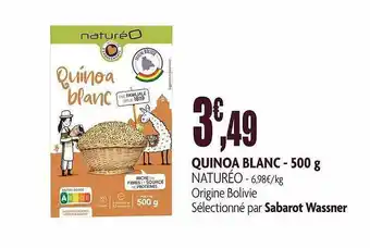 naturéO Quinoa Blanc Naturéo - 500 G offre