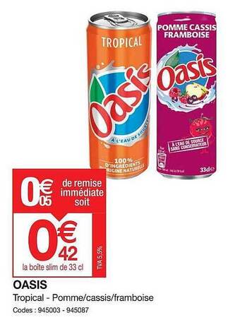 Promocash Oasis offre