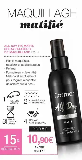 Stanhome All Day Fix Matte Spray Fixateur De Maquillage offre