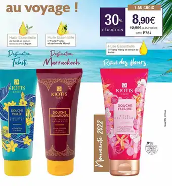 Stanhome Douche Perlée Kiotis, Douche Ressourçante Kiotis, Douche Fleurie Kiotis offre