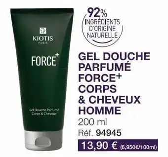 Stanhome Gel Douche Parfumé Force+ Corps & Cheveux Homme Kiotis offre