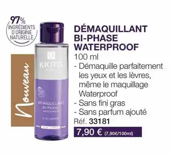 Stanhome Démaquillant Bi-phase Waterproof Kiotis offre