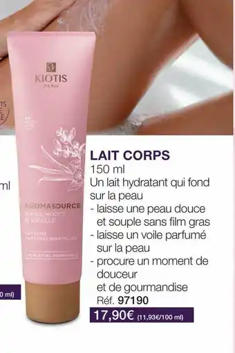 Stanhome Lait Corps Kiotis offre