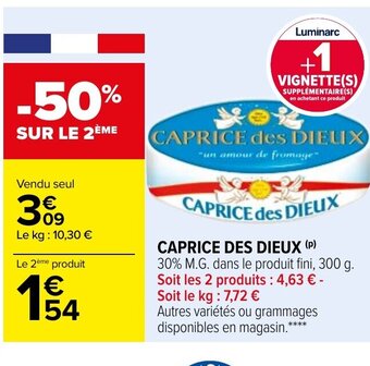 Carrefour Caprice Des Dieux offre