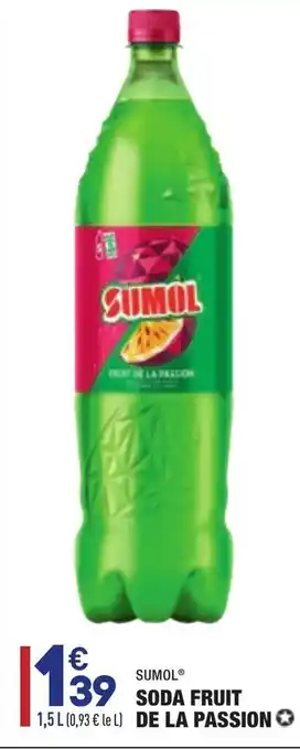 Soda furits de la passion