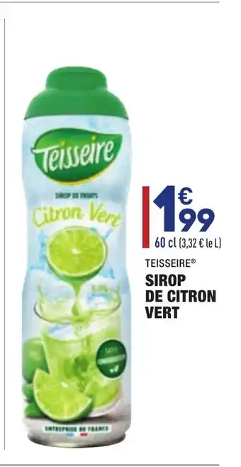 ALDI Sirop de citron vert offre