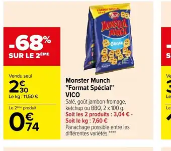 Carrefour Vico Monster Munch Format Spécial offre