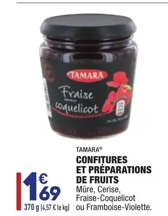 ALDI Confitures et préparations de fruits offre