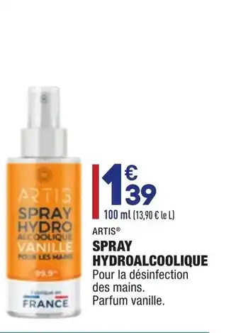 ALDI Spray hydroalcoolique offre