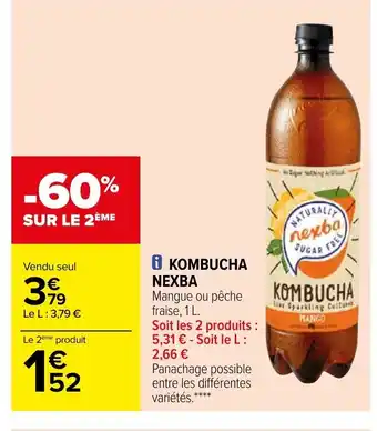 Carrefour Kombucha Nexba offre