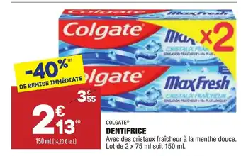 ALDI Dentifrice offre