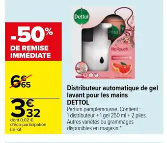 Dettol Distributeur Automatique de Gel Lavant Pour Les Mains