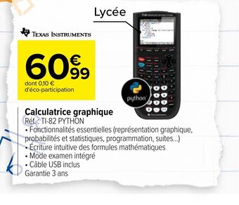Carrefour Calculatrice Graphique offre