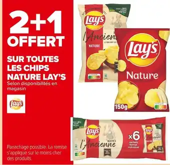 Carrefour Market Lay’s bon plan sur toutes les chips nature lay’s offre