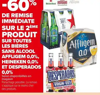 Carrefour Market Affligem / affligem / heineken / desperados bon plan sur toutes les bières sans alcool affligem 0,0%, heineken 0,0% et desper offre