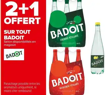Carrefour Market Badoit bon plan sur tout badoit offre