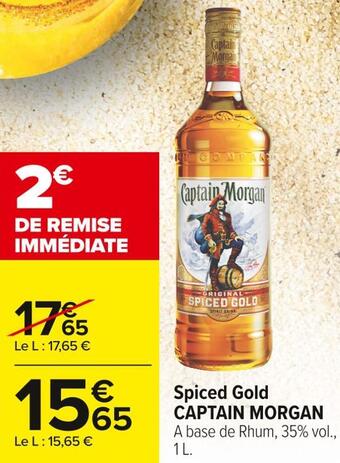 Carrefour Market Captain morgan spiced gold offre