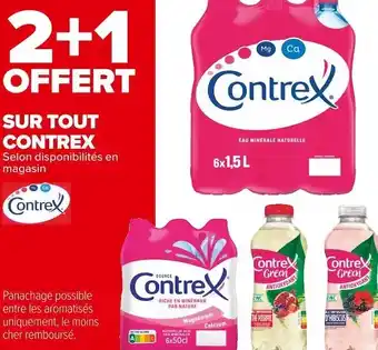 Carrefour Market Contrex bon plan sur tout contrex offre