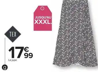 Carrefour Tex jupe femme offre