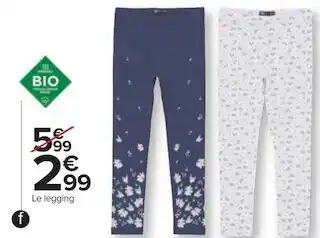 Carrefour Tex legging fille offre