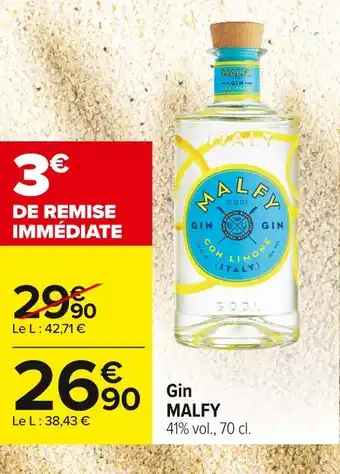 Carrefour Market Malfy gin offre