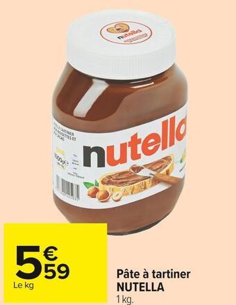 Carrefour Market Nutella pâte à tartiner offre