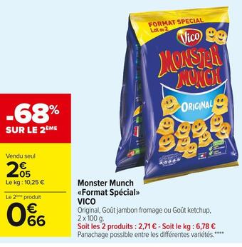 Carrefour Market Vico monster munch format spécial offre