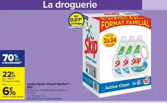 Carrefour Market Skip lessive liquide format familial offre
