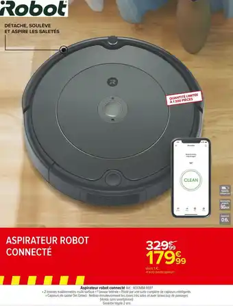 Carrefour Market Irobot aspirateur robot connecté offre