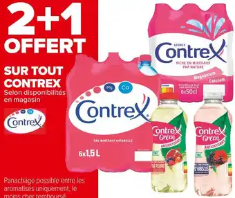 Carrefour Market Contrex bon plan sur tout contrex offre