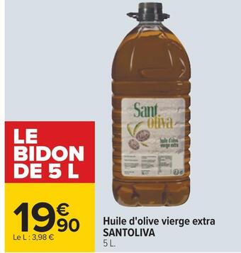 Carrefour Santoliva huile d'olive vierge extra offre