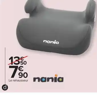 Carrefour Nania rehausseur bas groupe 2/3 "junior confort" offre