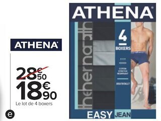 Carrefour Athena boxers homme offre