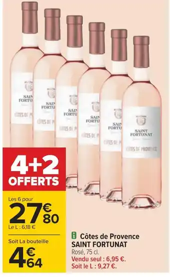 Carrefour Saint fortunat côtes de provence offre