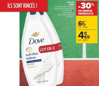 Carrefour Dove douche offre